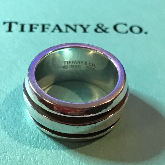 Tiffany & Co. Atlas Groove Sterling Silver Ring
